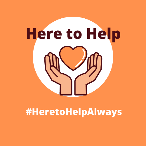 Here to Help campaign logo